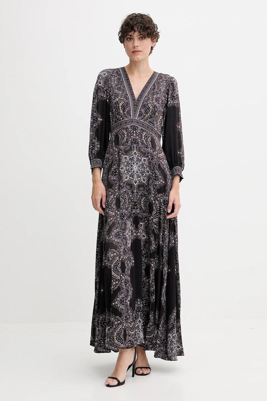 Hale BOB rochie culoarea maro, maxi, evazați, 56TV650A