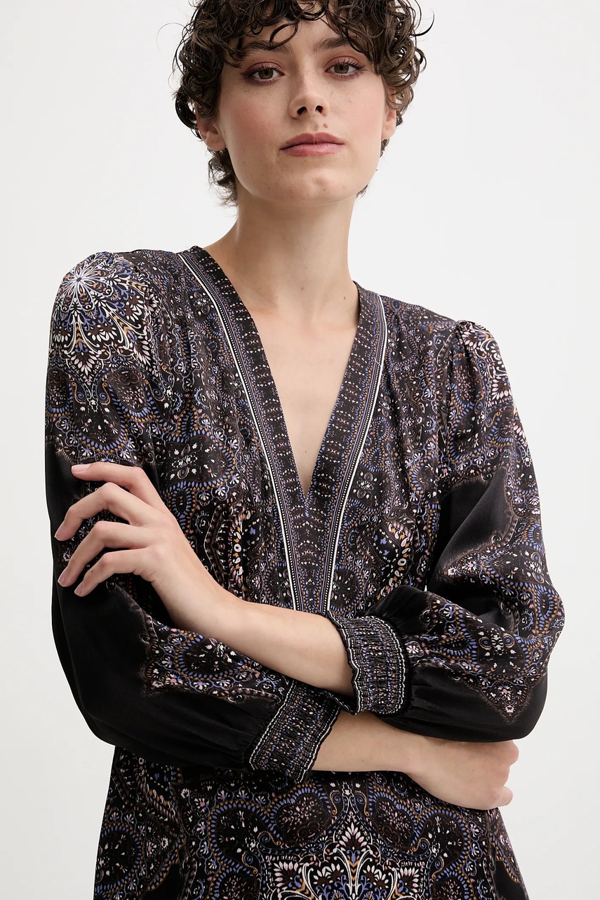 Сукня Hale BOB колір коричневий maxi розкльошена 56TV650A