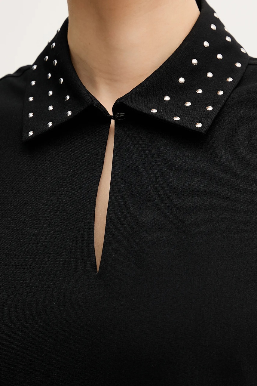 Сукня United Colors of Benetton колір чорний mini пряма 4E6QDV0C0