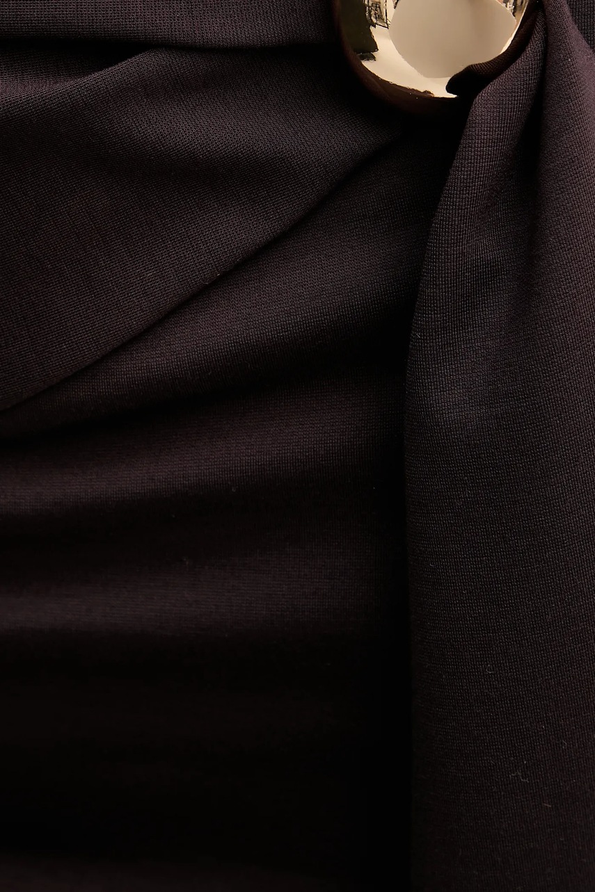 Сукня Sandro Ferrone колір коричневий midi розкльошена S23YBFBOMBO