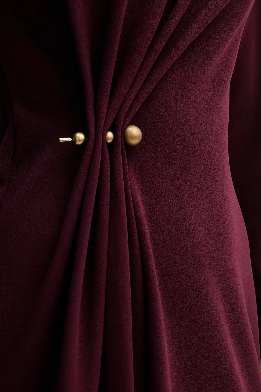 Сукня Sandro Ferrone колір бордовий midi розкльошена S31YBFPONY