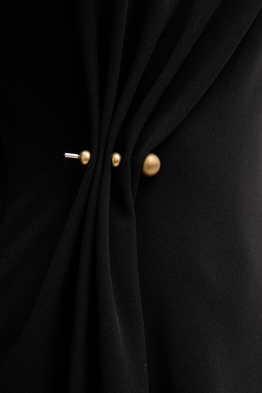 Сукня Sandro Ferrone колір чорний midi розкльошена S31YBFPONY