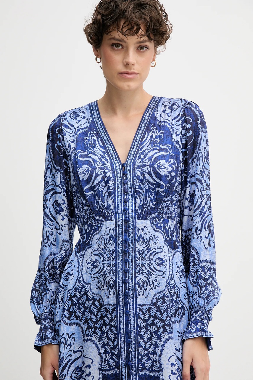 Сукня Hale BOB колір синій midi розкльошена 57TL662A