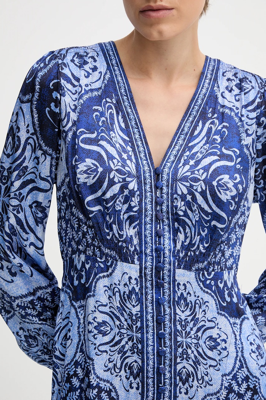 Сукня Hale BOB колір синій midi розкльошена 57TL662A