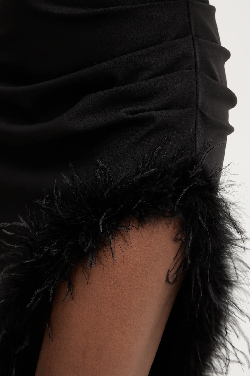 Сукня Haveone колір чорний maxi облягаюча AVS-P067