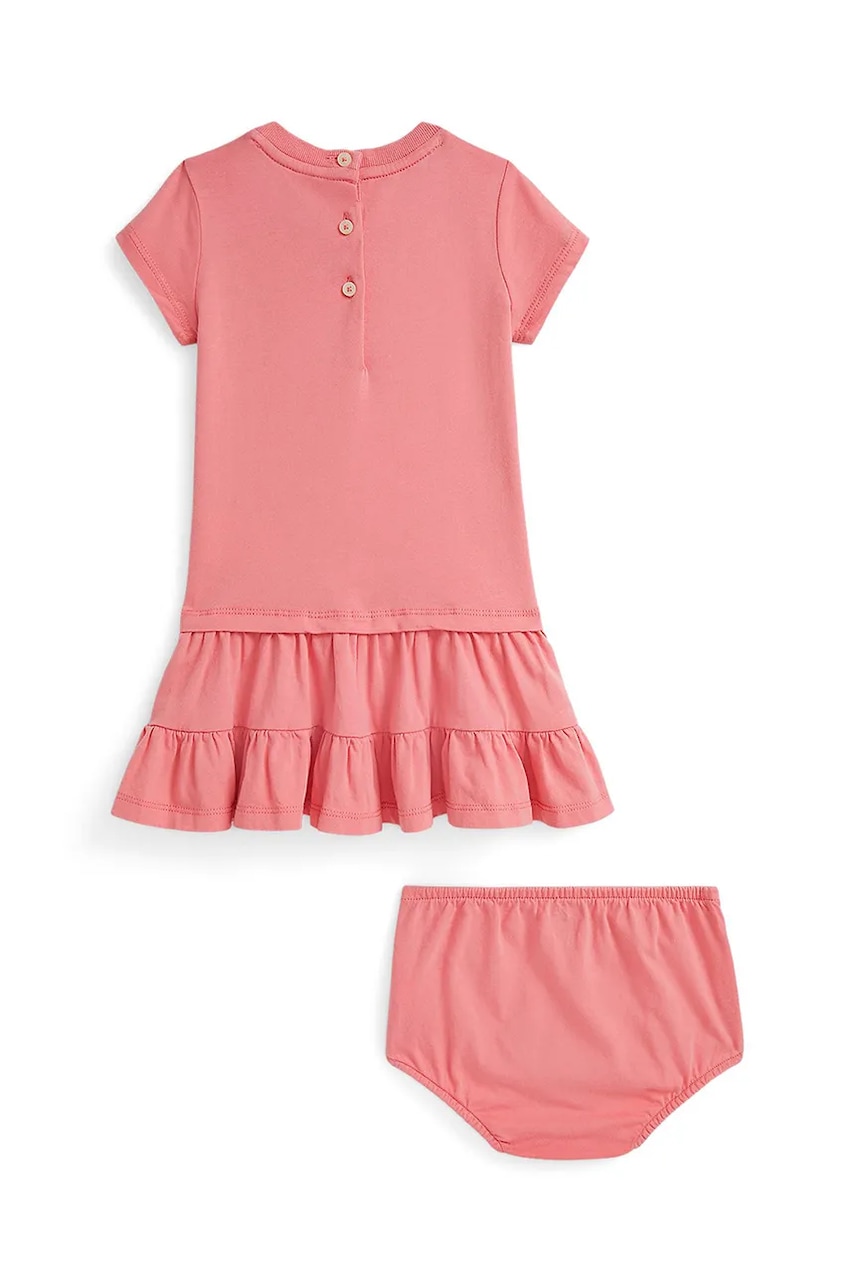 Платье Polo Ralph Lauren цвет розовый mini расклешённое 310971130001 Платье Polo Ralph Lauren цвет розовый mini расклешённое 310971130001