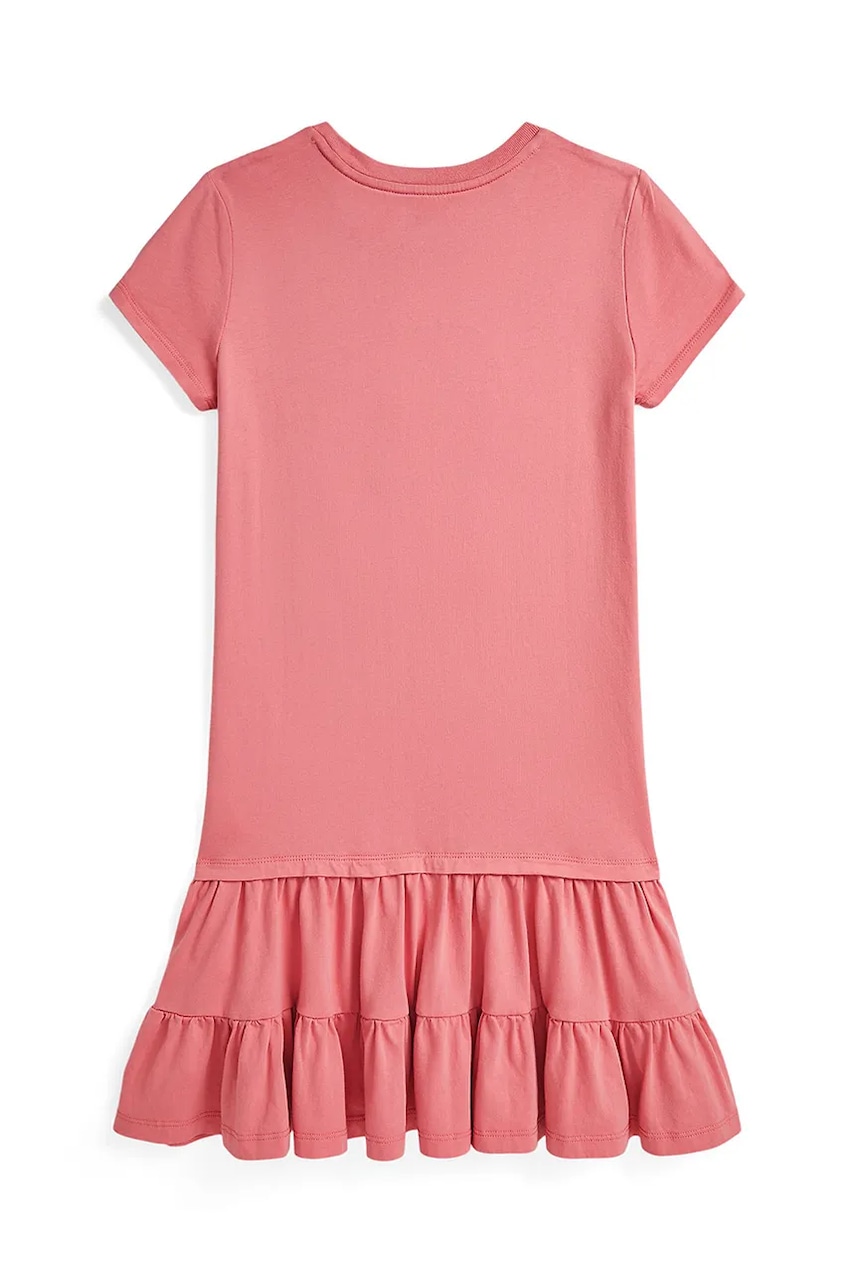 Платье Polo Ralph Lauren цвет розовый midi расклешённое 313971130001 Платье Polo Ralph Lauren цвет розовый midi расклешённое 313971130001