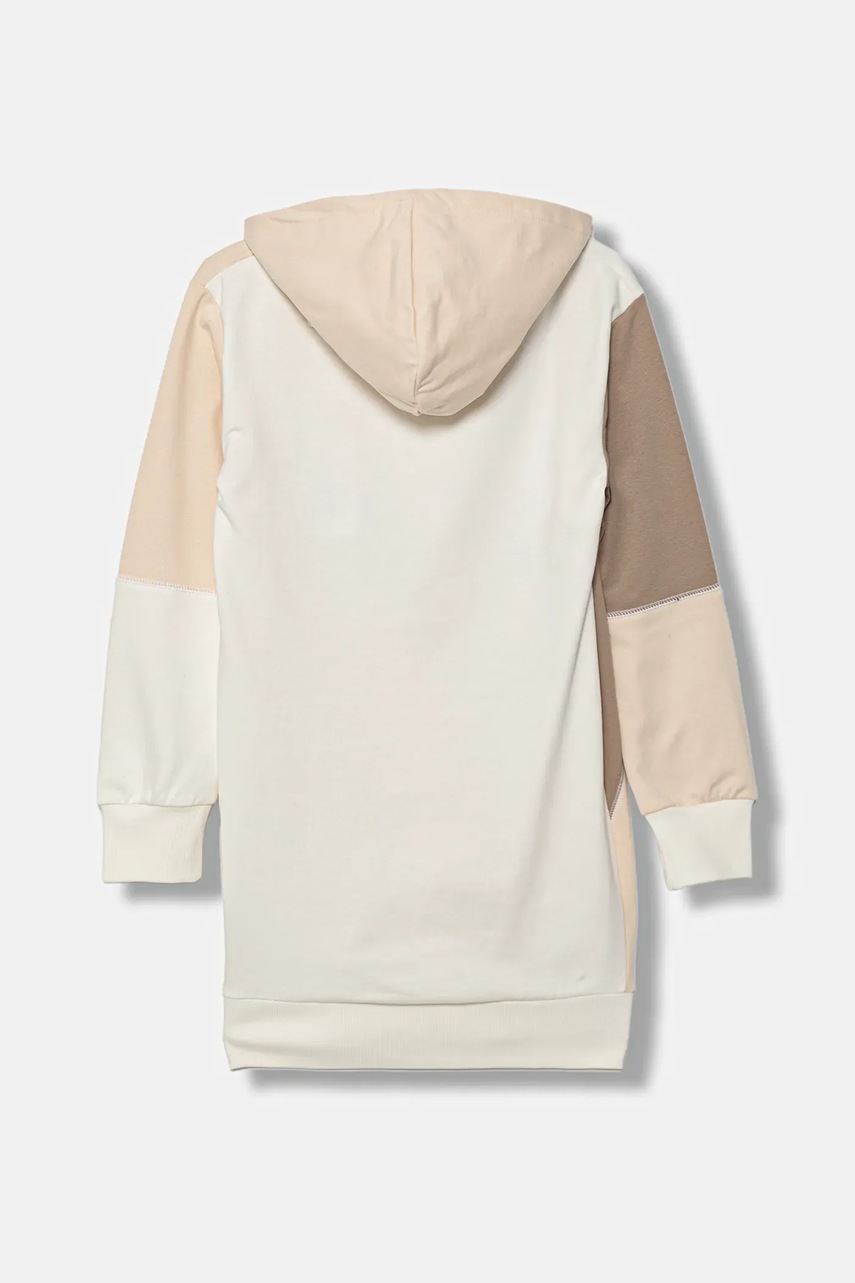 Хлопковое детское платье Guess цвет бежевый mini прямое J5YK05 KA6R4