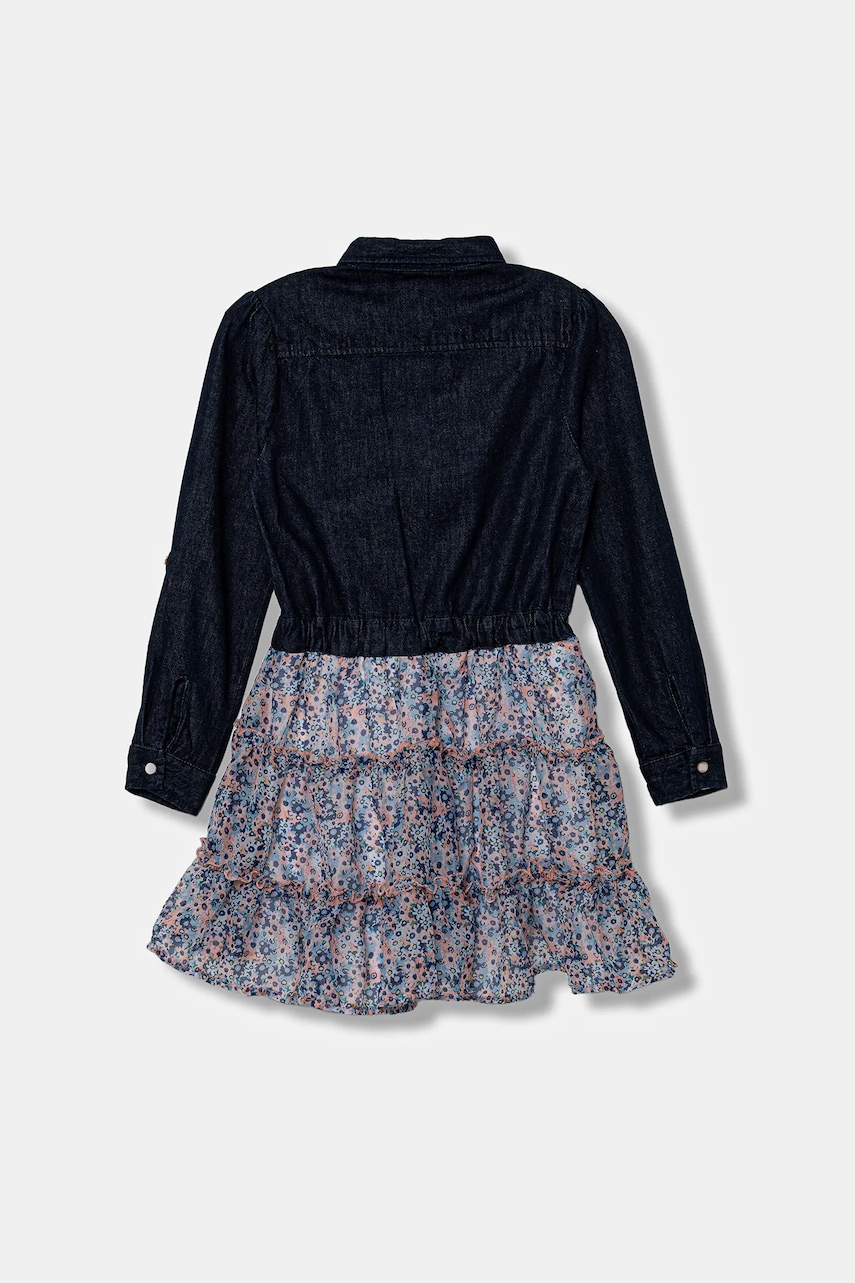 Детское платье Guess цвет синий mini расклешённое K5YK05 D4EU0 Детское платье Guess цвет синий mini расклешённое K5YK05 D4EU0