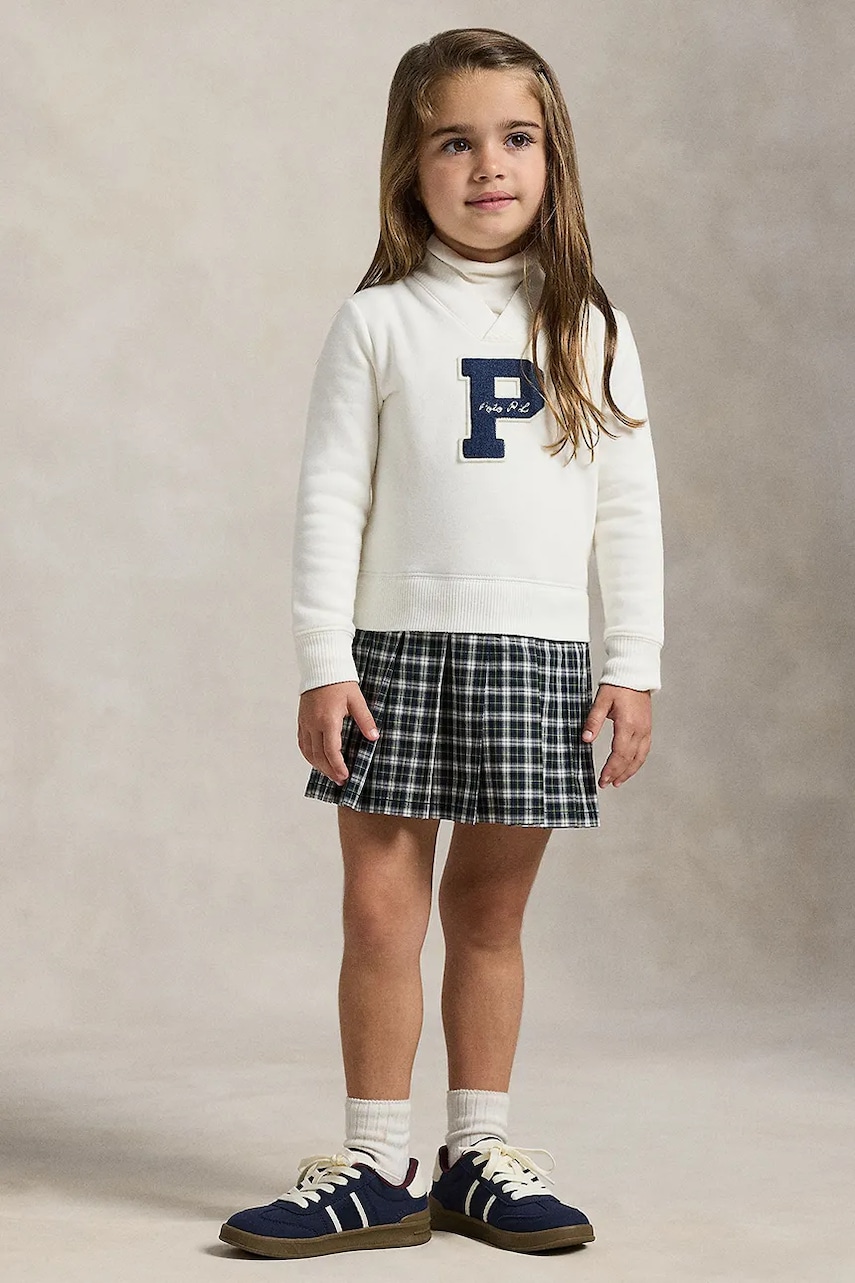 Levně Dívčí šaty Polo Ralph Lauren bílá barva, mini, 312979024001