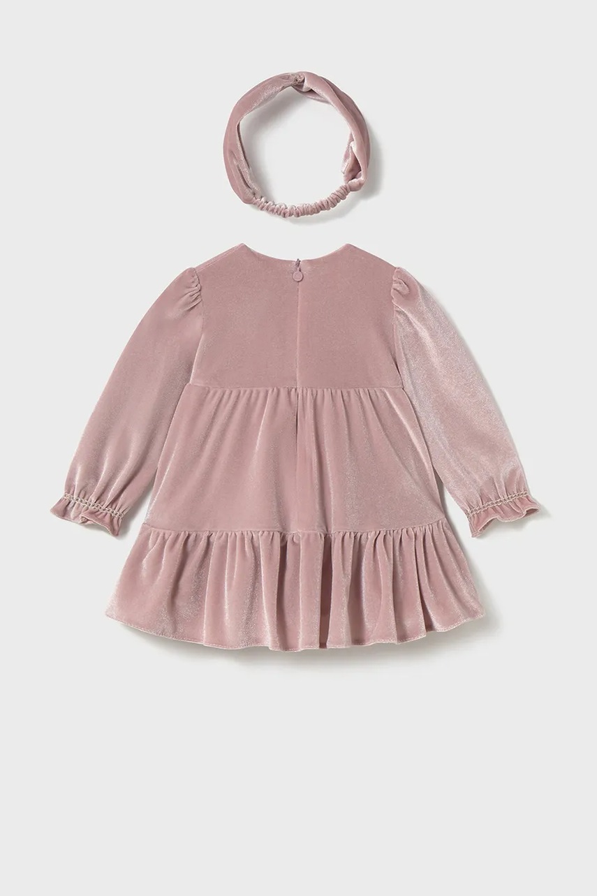 Детское платье Mayoral цвет розовый mini расклешённое 2904