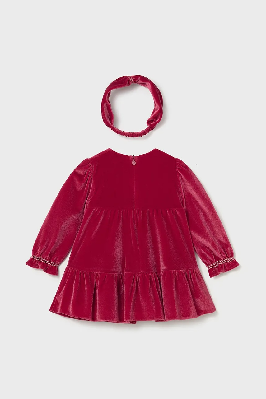 Детское платье Mayoral цвет красный mini расклешённое 2904 Детское платье Mayoral цвет красный mini расклешённое 2904