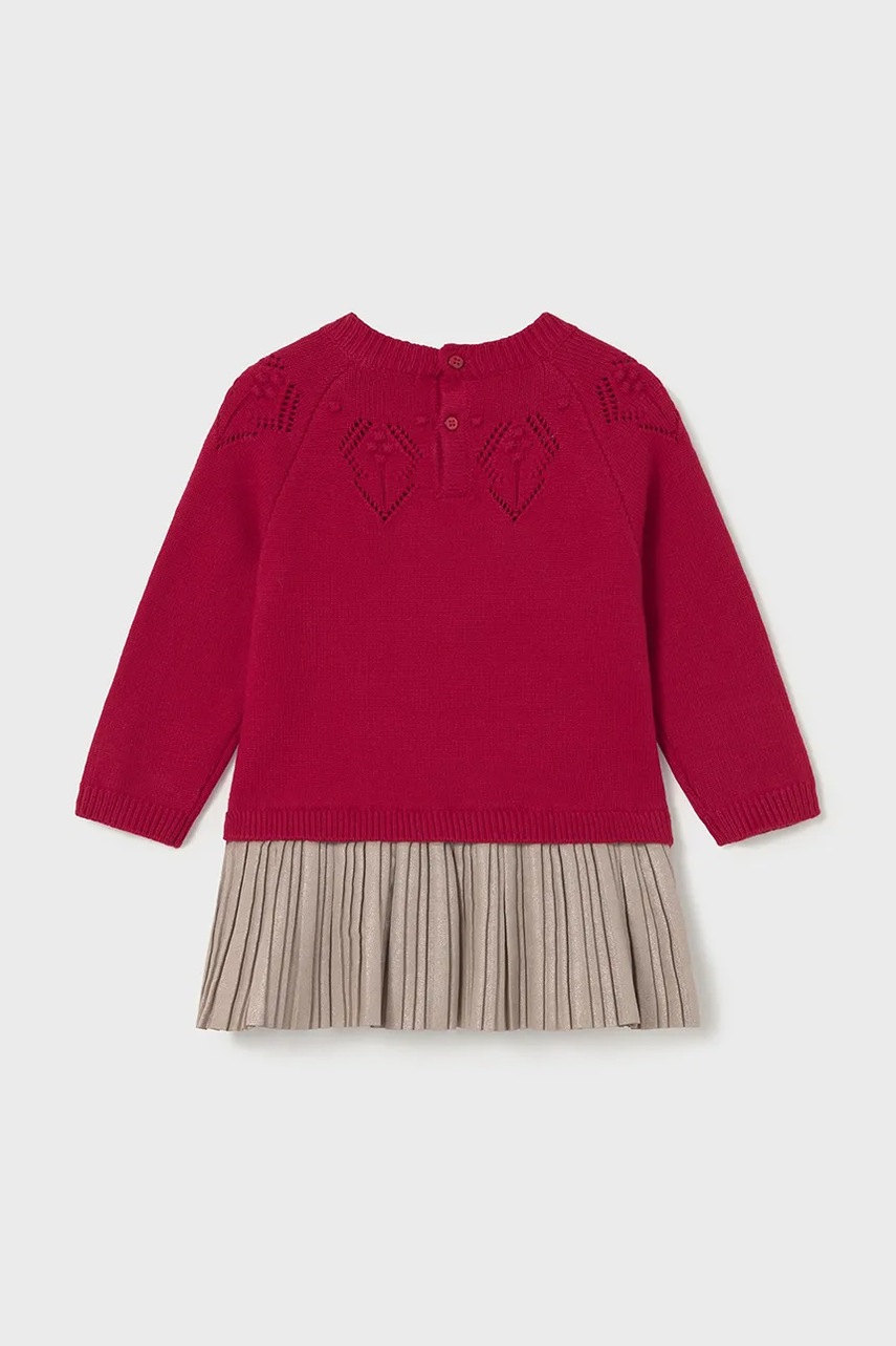 Платье для младенцев Mayoral цвет красный mini расклешённое 2908