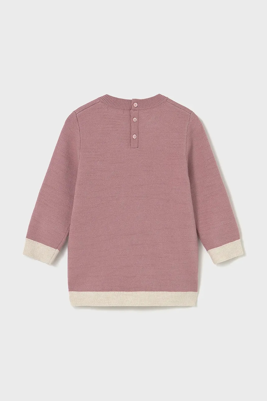 Детское платье Mayoral цвет розовый mini прямое 2911 Детское платье Mayoral цвет розовый mini прямое 2911