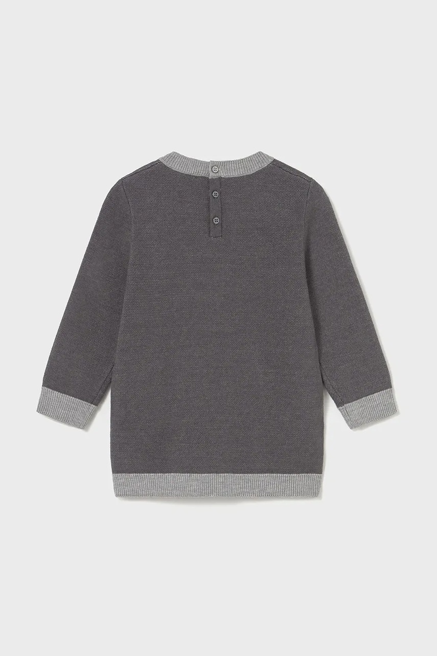 Детское платье Mayoral цвет серый mini прямое 2911