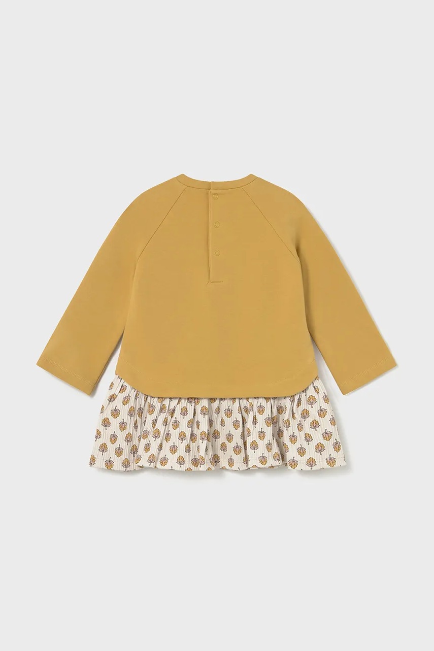 Платье для младенцев Mayoral цвет жёлтый mini расклешённое 2914