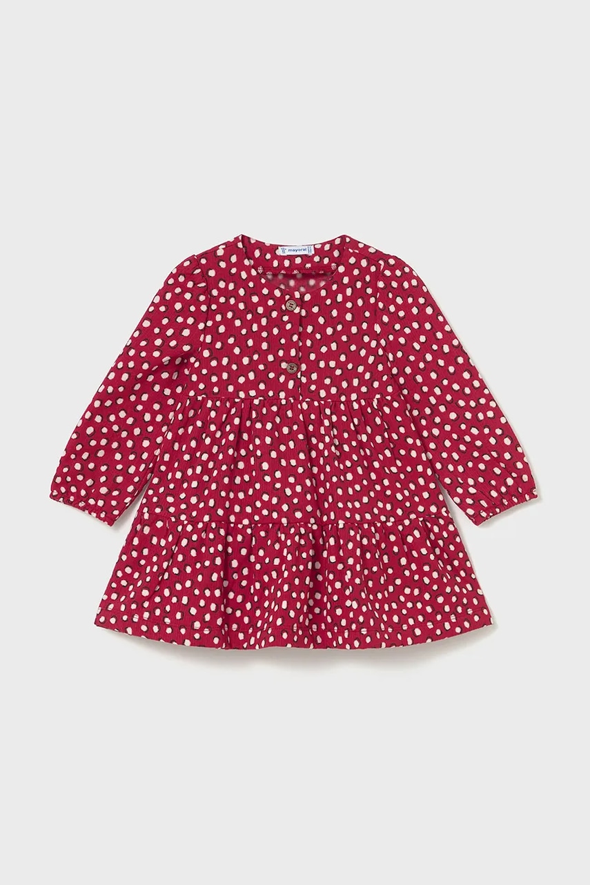 Детское платье Mayoral цвет красный mini расклешённое 2915 Детское платье Mayoral цвет красный mini расклешённое 2915