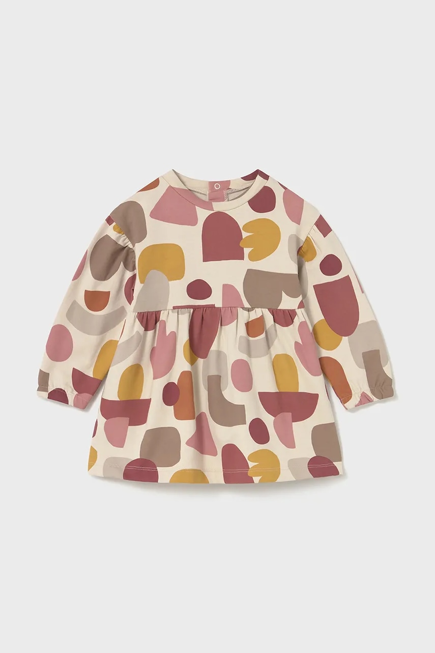 Mayoral rochie fete culoarea bej, mini, evazati, 2916