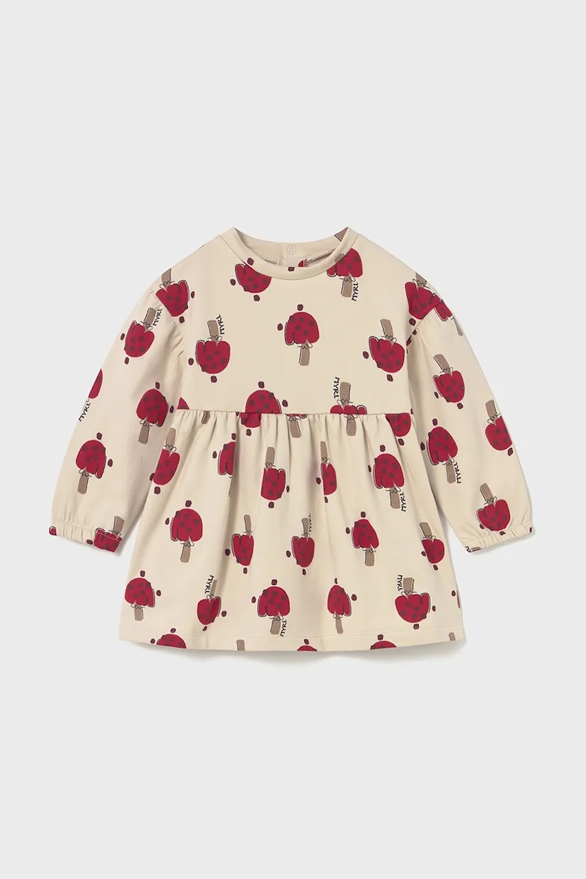 Mayoral rochie fete culoarea bej, mini, evazati, 2916