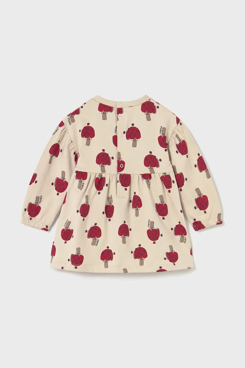 Детское платье Mayoral цвет бежевый mini расклешённое 2916