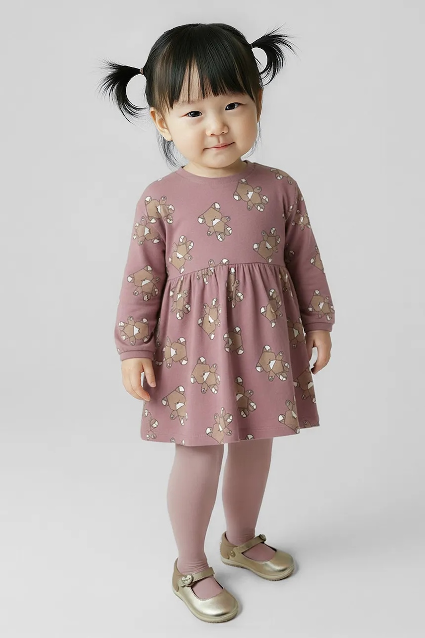 Levně Dívčí šaty Mayoral růžová barva, mini, 2916