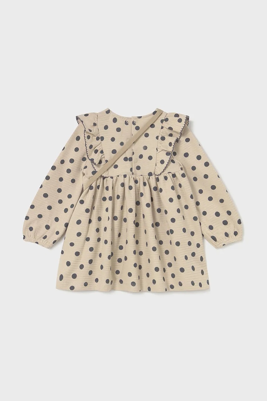 Платье для младенцев Mayoral цвет бежевый mini расклешённое 2920