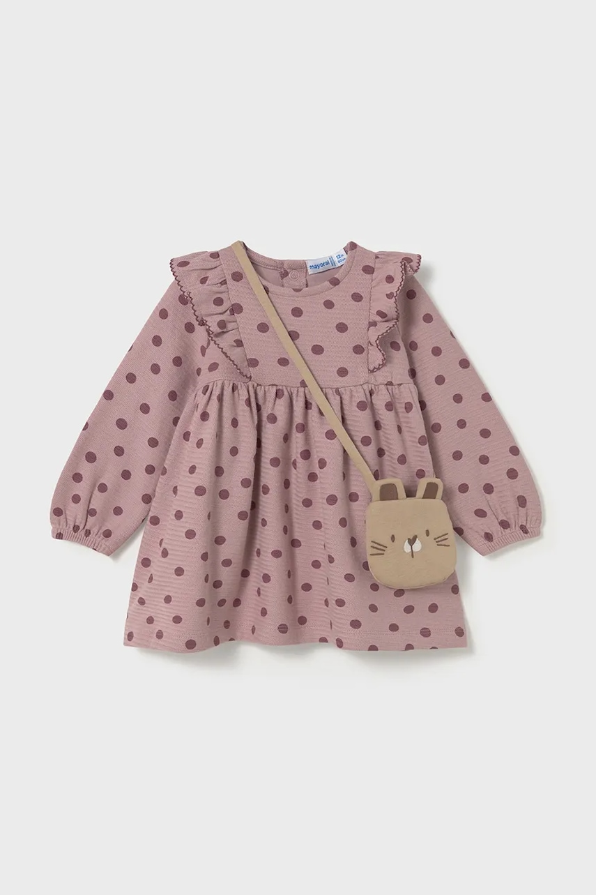 Mayoral rochie bebe culoarea roz, mini, evazati, 2920