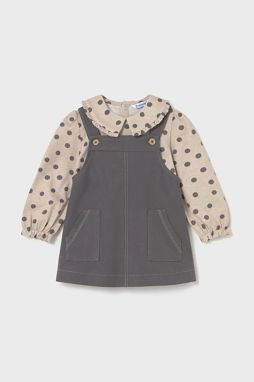 Mayoral rochie fete culoarea bej, mini, evazati, 2926