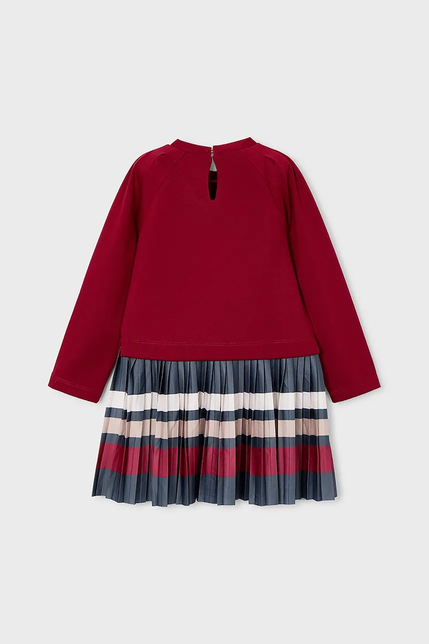 Детское платье Mayoral цвет красный mini расклешённое 4911 Детское платье Mayoral цвет красный mini расклешённое 4911