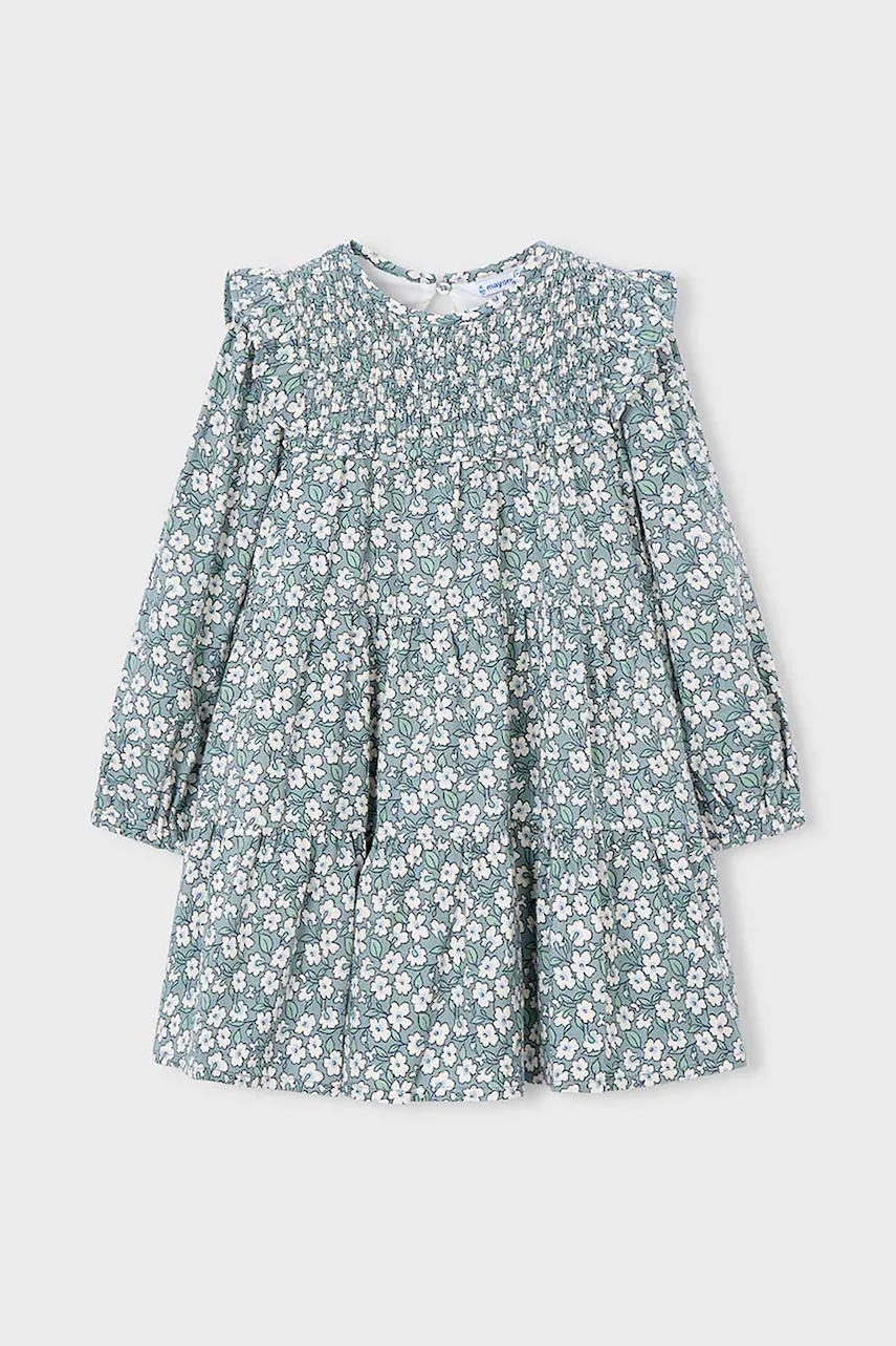 Mayoral rochie fete culoarea verde, mini, evazați, 4912