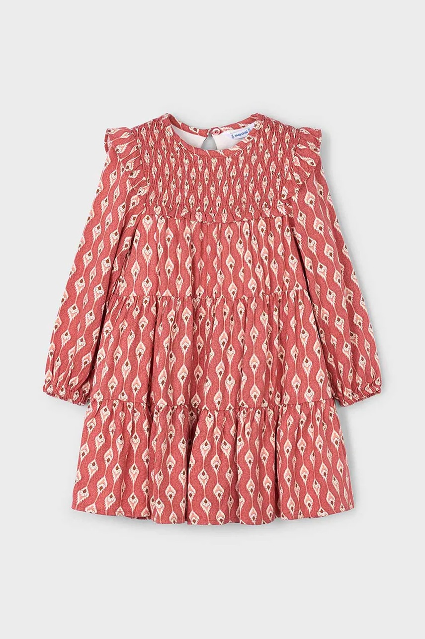 Детское платье Mayoral цвет красный mini расклешённое 4912