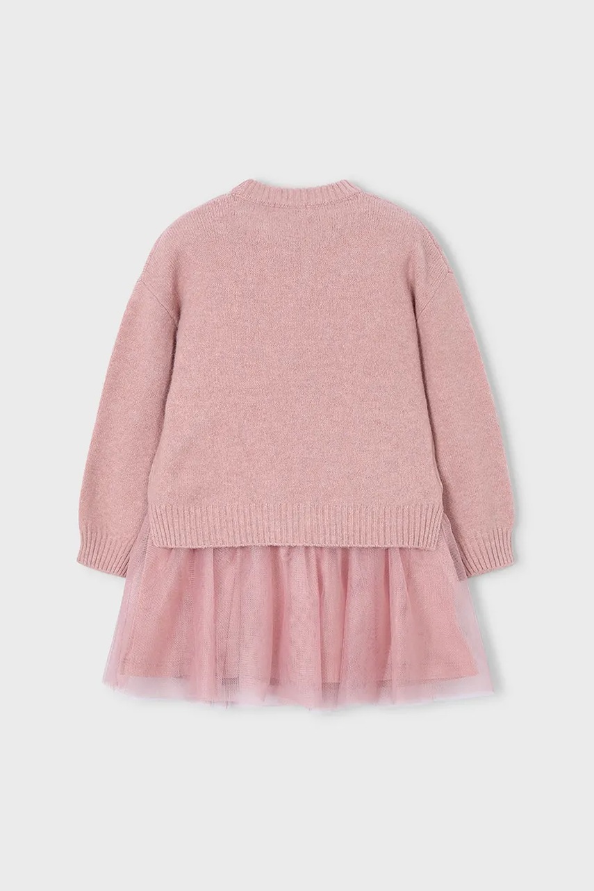 Детское платье Mayoral цвет розовый mini расклешённое 4918