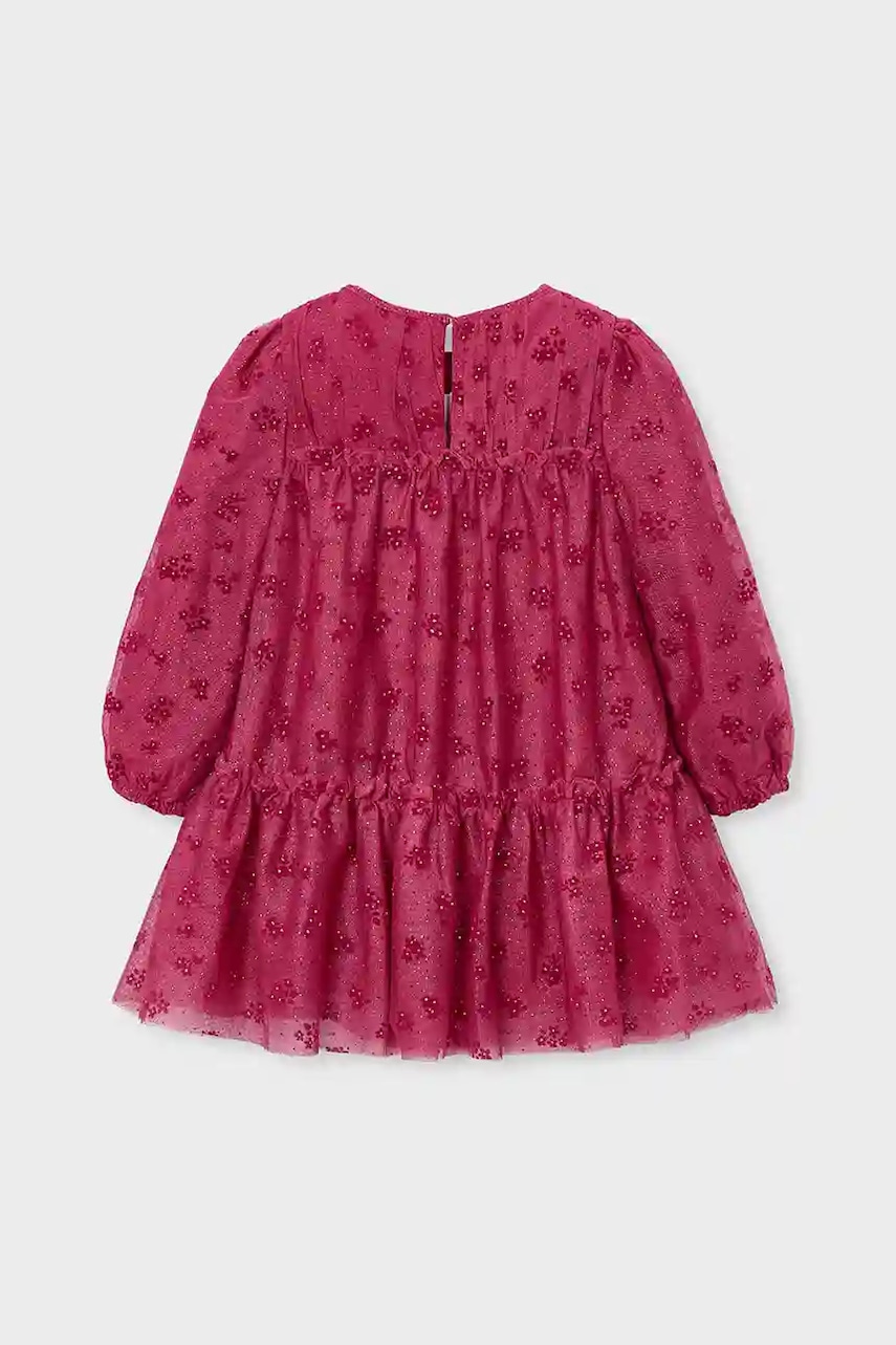 Детское платье Mayoral цвет красный mini прямое 4919 Детское платье Mayoral цвет красный mini прямое 4919