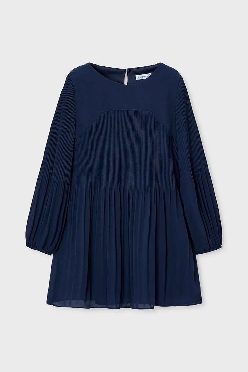 Mayoral rochie culoarea bleumarin, mini, evazați, 4922