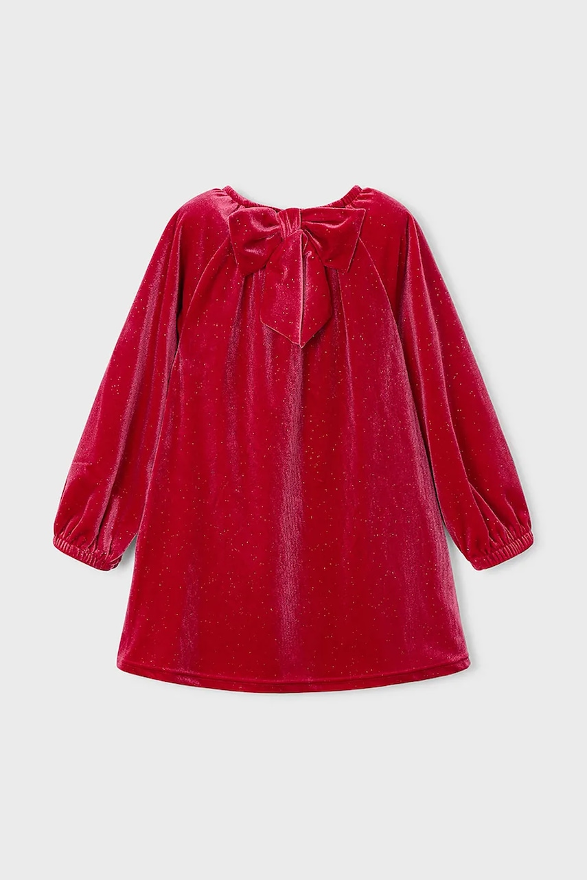 Детское платье Mayoral цвет красный mini расклешённое 4923 Детское платье Mayoral цвет красный mini расклешённое 4923
