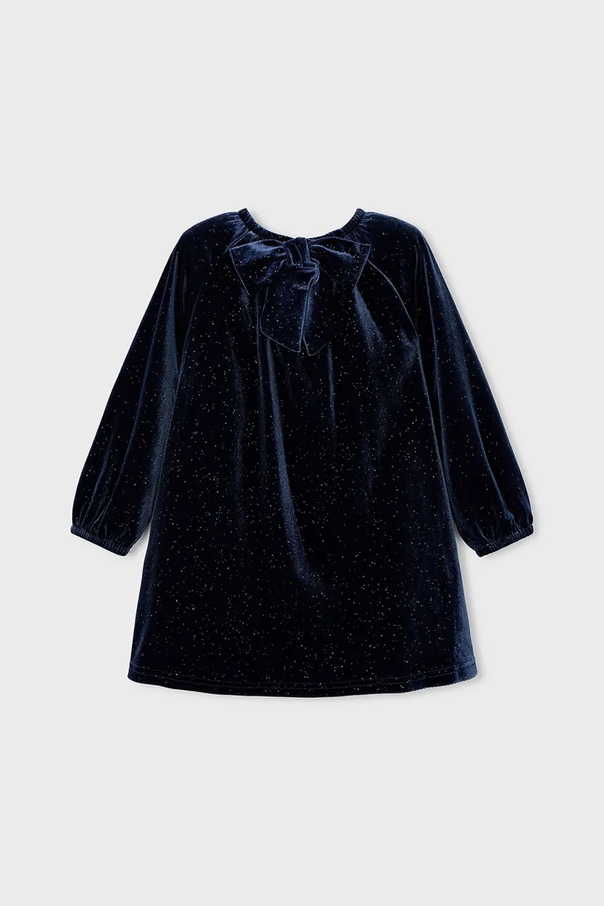 Детское платье Mayoral цвет синий mini расклешённое 4923 Детское платье Mayoral цвет синий mini расклешённое 4923
