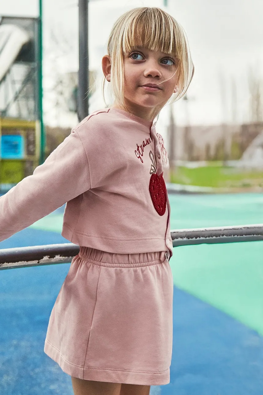 Mayoral rochie si bluză copii culoarea roz, mini, drept, 4927