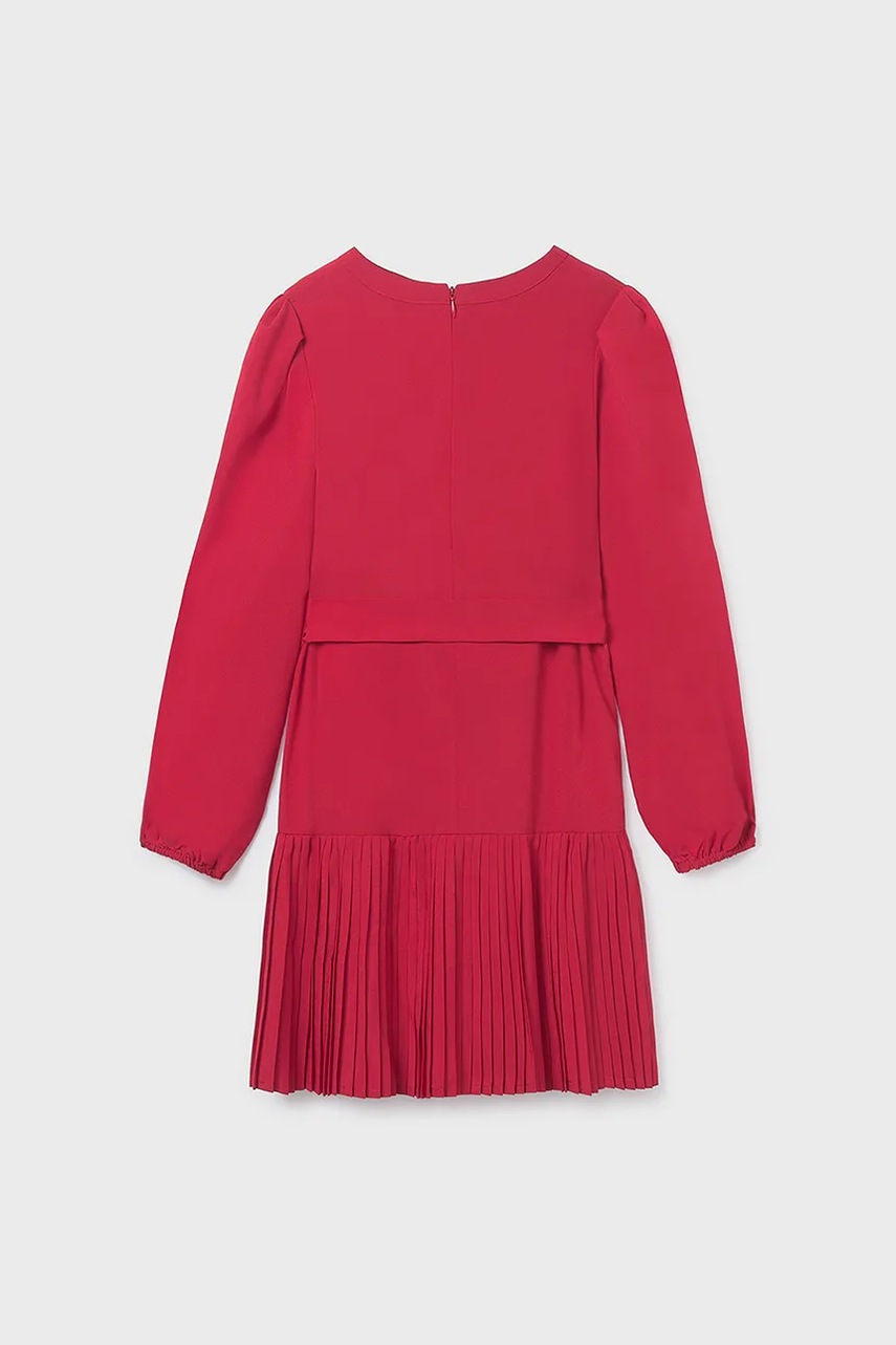 Детское платье Mayoral цвет розовый midi расклешённое 7908