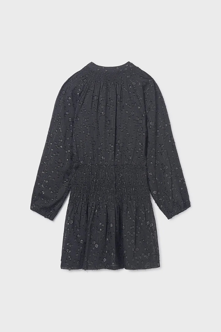 Детское платье Mayoral цвет чёрный mini расклешённое 7909