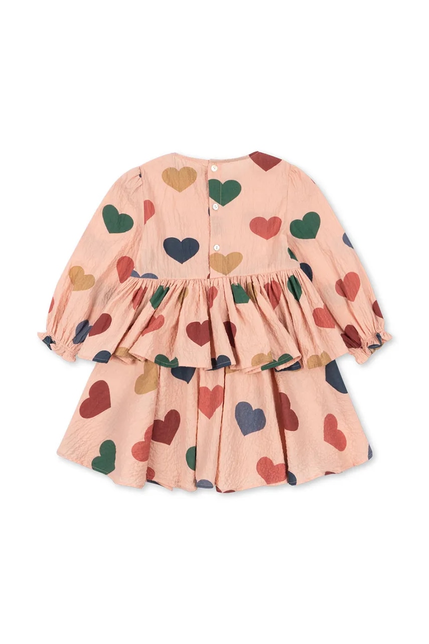 Детское платье Konges Sløjd ELIN DRESS GOTS цвет розовый mini расклешённое KS103794 Детское платье Konges Sløjd ELIN DRESS GOTS цвет розовый mini расклешённое KS103794
