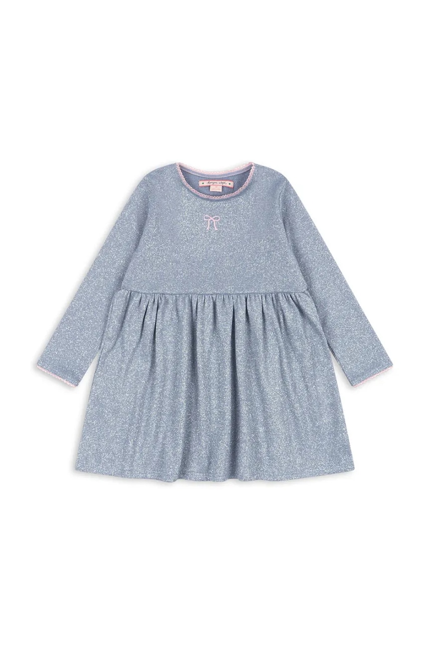 Konges Sløjd rochie bebe ROLI DRESS culoarea violet, mini, evazati, KS103968