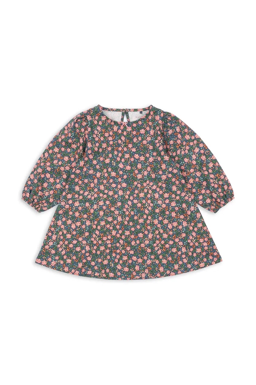 Konges Sløjd rochie din bumbac pentru copii DREY DRESS GOTS mini, evazați, KS103782