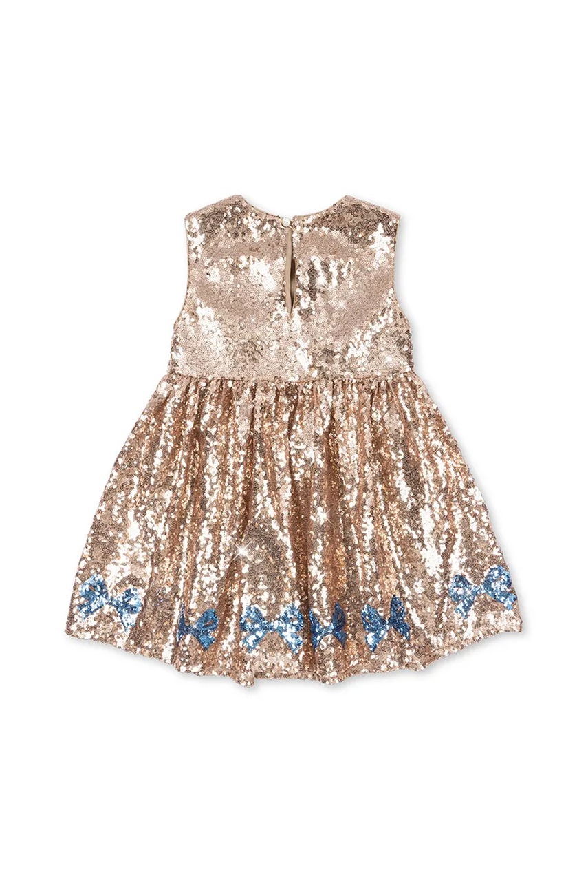 Детское платье Konges Sløjd STARLA SEQUIN DRESS цвет золотой mini расклешённое KS103990 Детское платье Konges Sløjd STARLA SEQUIN DRESS цвет золотой mini расклешённое KS103990