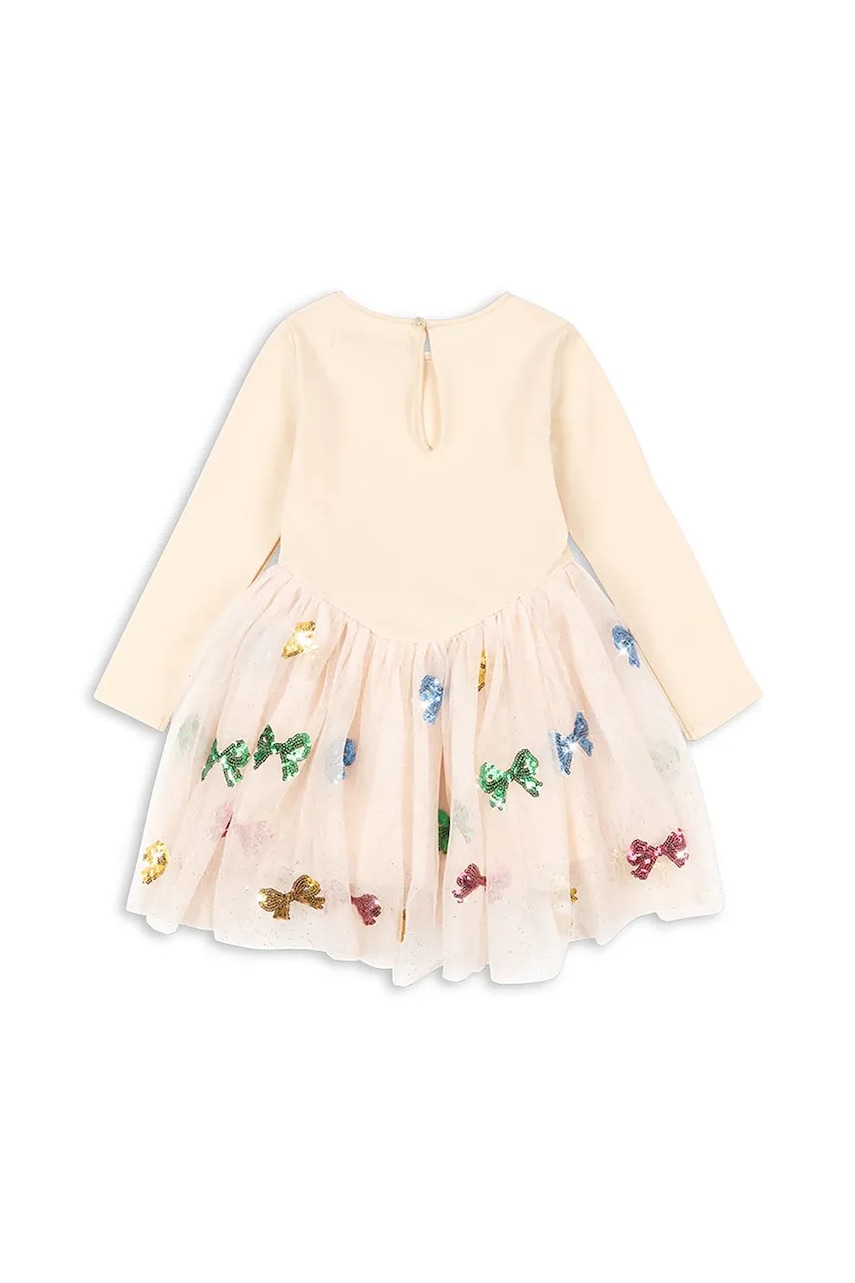 Детское платье Konges Sløjd YVONNE BALLERINA DRESS цвет бежевый mini расклешённое KS104045 Детское платье Konges Sløjd YVONNE BALLERINA DRESS цвет бежевый mini расклешённое KS104045