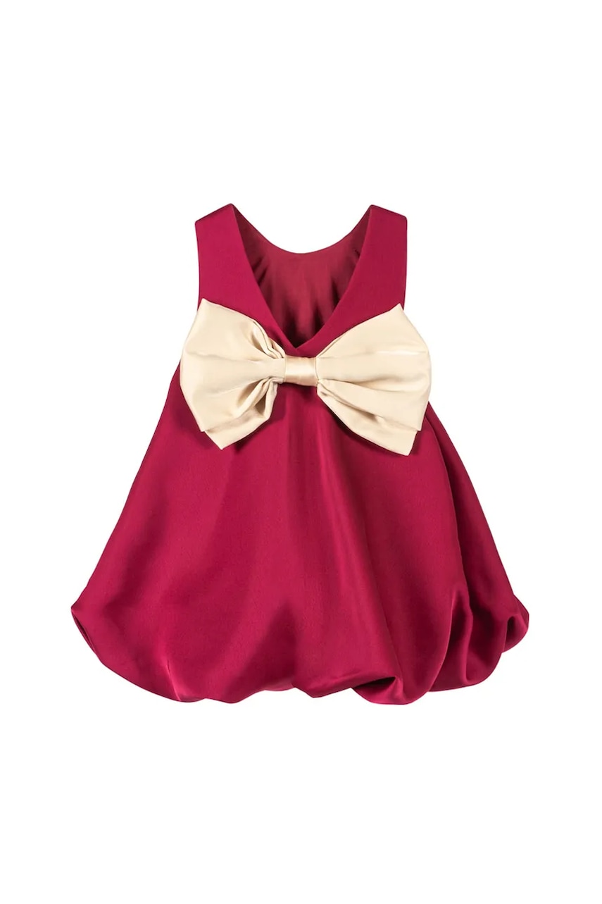 Konges Sløjd rochie fete SHEENA DRESS culoarea bordo, mini, evazati, KS103977