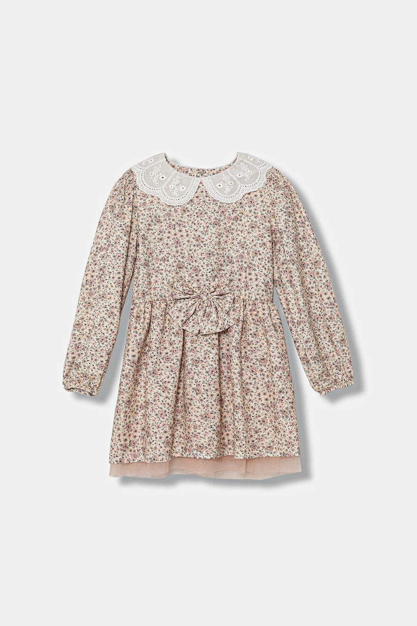 Jamiks rochie din bumbac pentru copii CAMRYL I culoarea roz, mini, evazați, JZI001