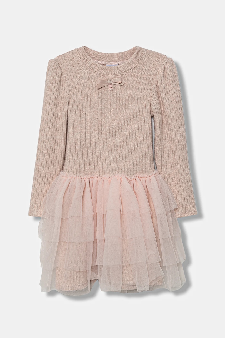 Jamiks rochie fete GIULIANA culoarea roz, mini, evazati, JZI149
