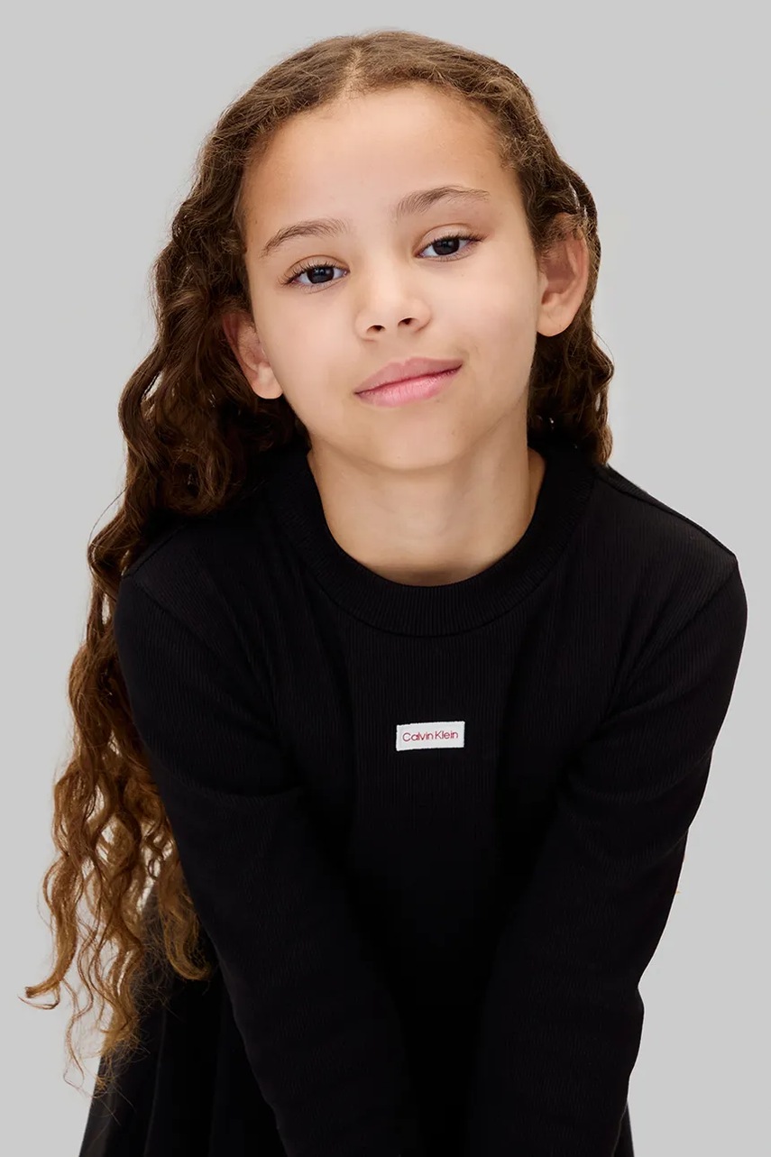 Dětské šaty s bavlnou Calvin Klein Jeans (obrázek 5)