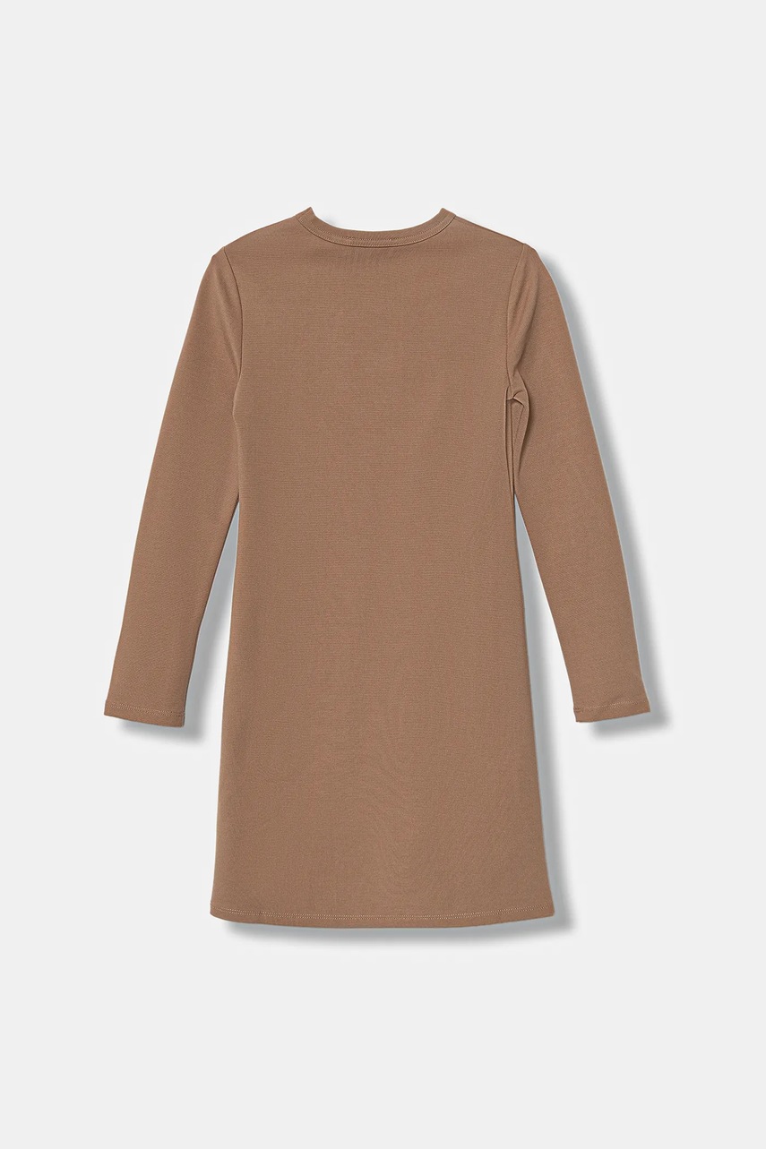 Детское платье Calvin Klein Jeans цвет коричневый mini облегающее IG0IG03042