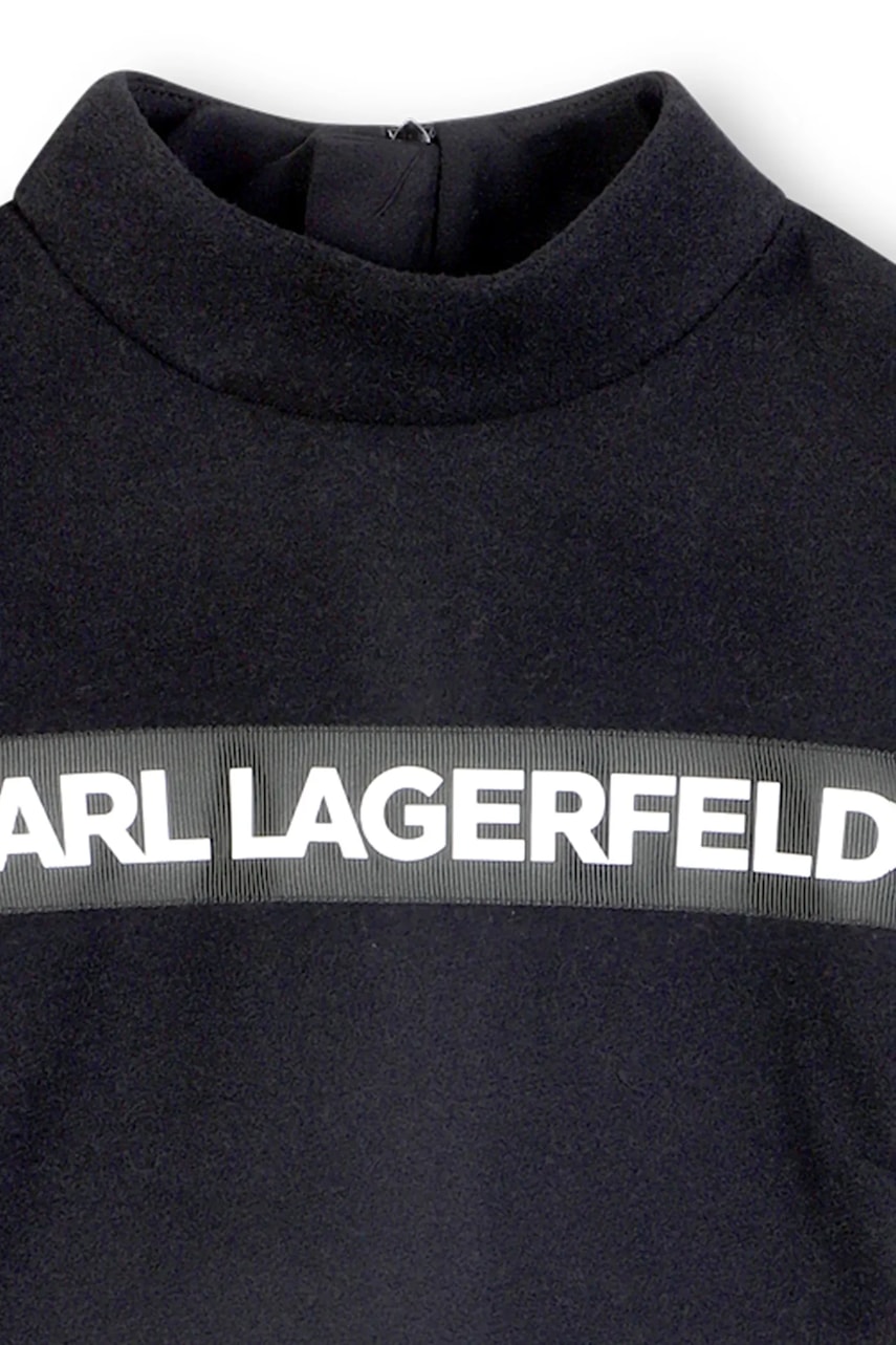 Detské šaty s prímesou vlny Karl Lagerfeld